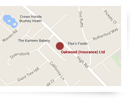 Oakwood (Insurances) Ltd Map